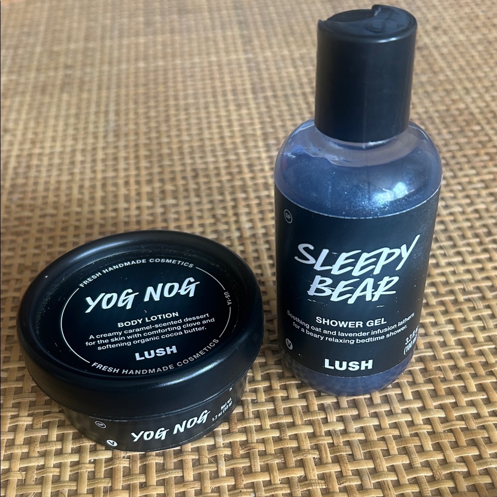 Lush Yog Nog Body Lotion and Sleepy Bear Shower Gel